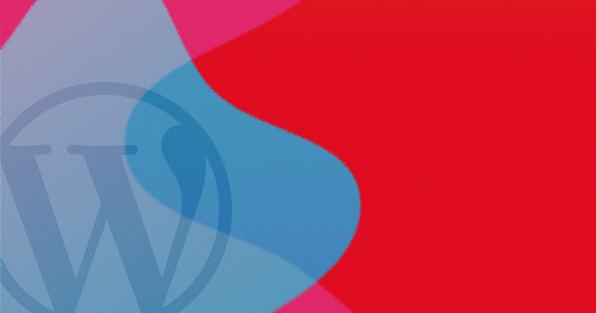 graphic with WordPress logo